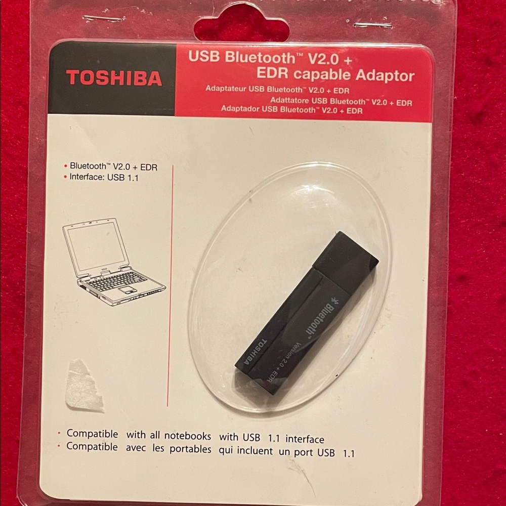 Toshiba USB Bluetooth Adapter - Black